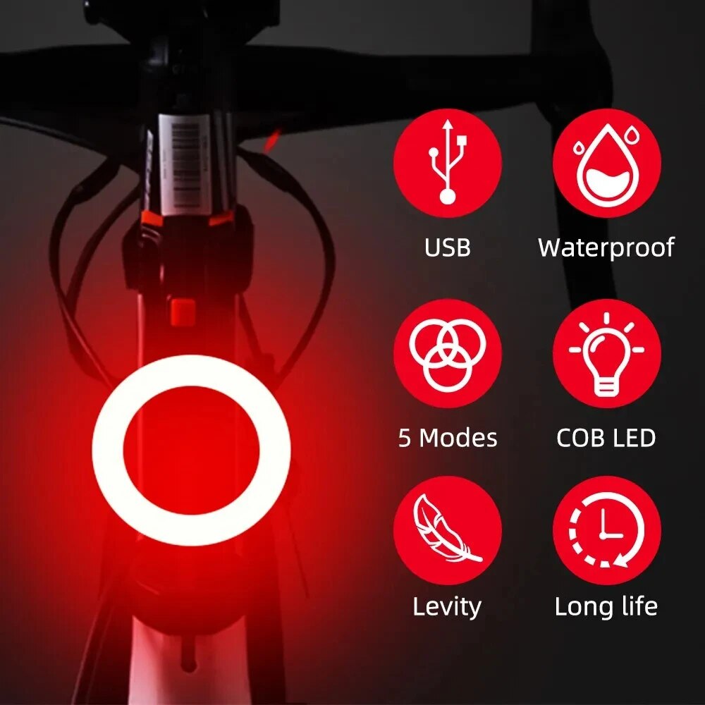 Cycling Gear Charging Station - Fanale posteriore per bicicletta Luce per
