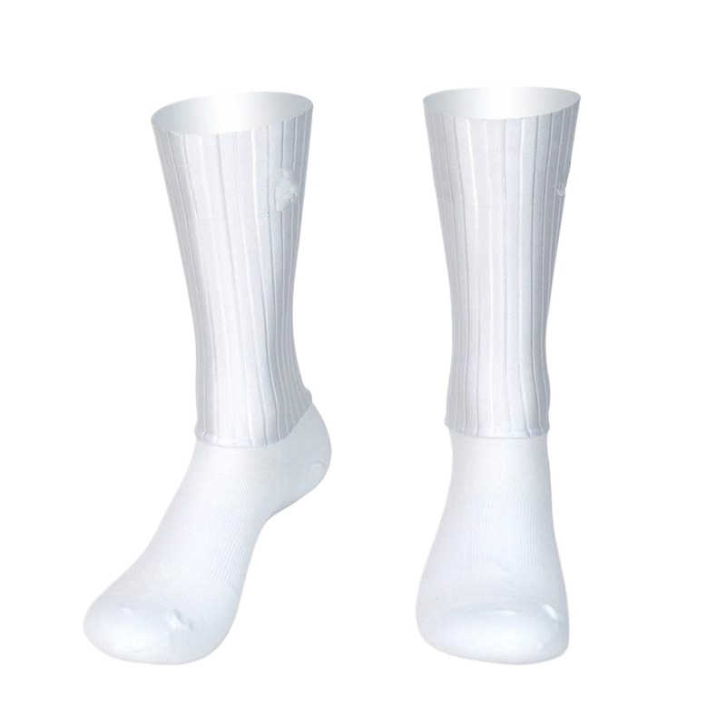 Ykyw Cycling Gear - Aero Cycling Summer Anti Calzini Whiteline