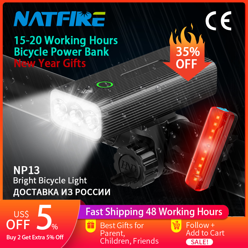 Cycling Gear Charging Station - NATFIRE NP13 luce per bici USB