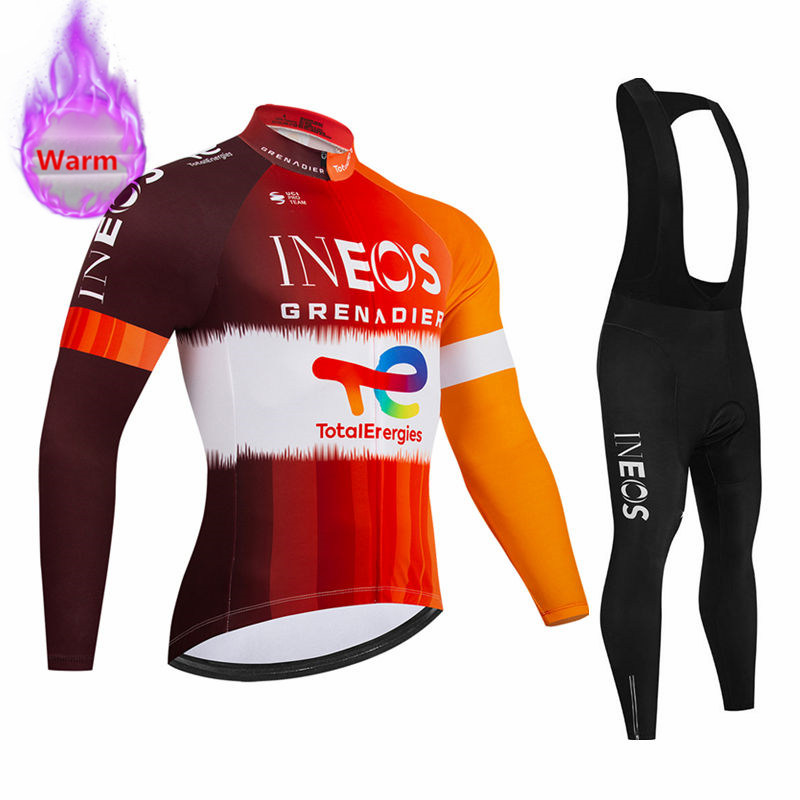 Cycling Gear Outfit - Set Maglia Termica Invernale a Maniche
