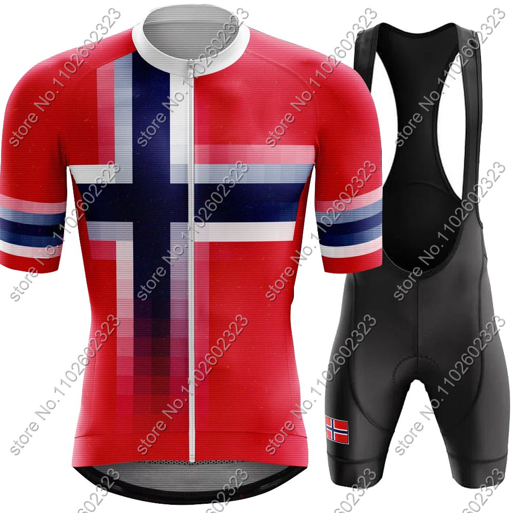 Cycling Gear Outfit - 2024 norvegia maglia da ciclismo squadra