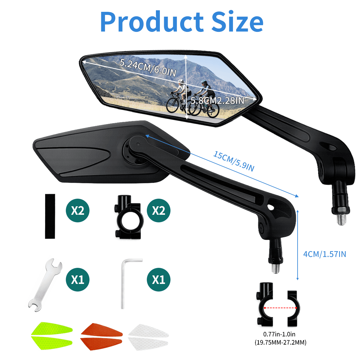 1 paio di specchietti per bici - Cycle Zone recensione e prezzo