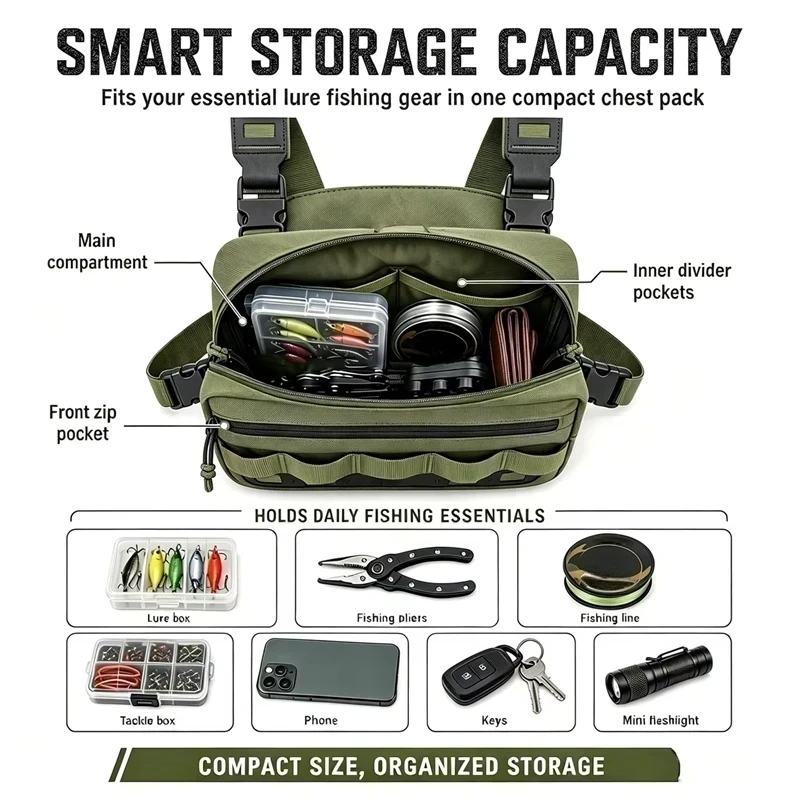 Borsa da pesca con tasca per a - Cycling Gear Box recensione e prezzo